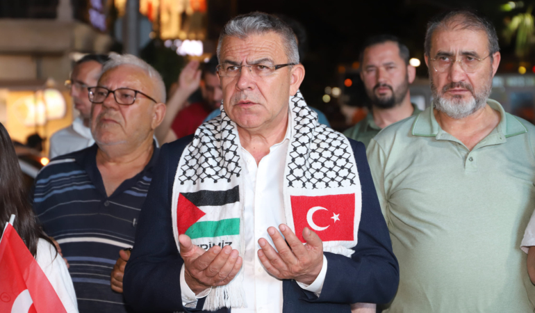 Köşk’te Gazze İçin Miting