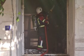 KÖŞK'TE EV YANGINI