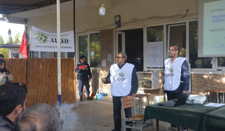 Köşk Çarşı Mahallesinde Yapılması Planlanan Jeotermal Elektrik Santrali İçin,Yavuzköy Mahallesinde ÇED Toplantısı Düzenlendi